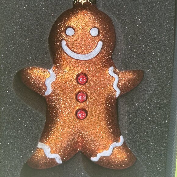 COACH GINGERBREAD BOY ORNAMENT BOXED:NIB CCD48 - Picture 4 of 16
